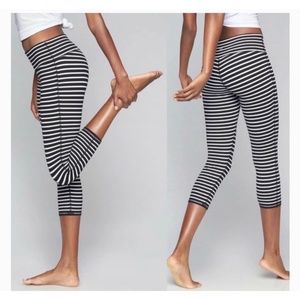 Athleta Stripe Chaturanga Capri